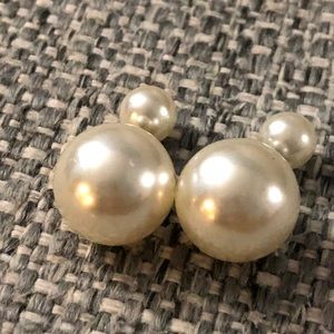Pearl-Back Earrings